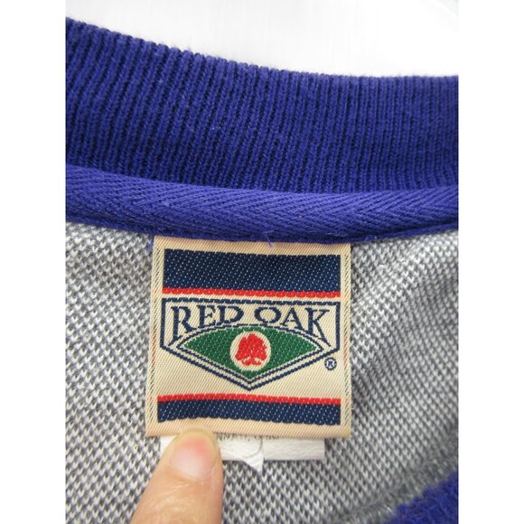 VINTAGE Kansas State University Wildcats Sweatshirt Large Red Oak 90s * - Picture 10 of 13